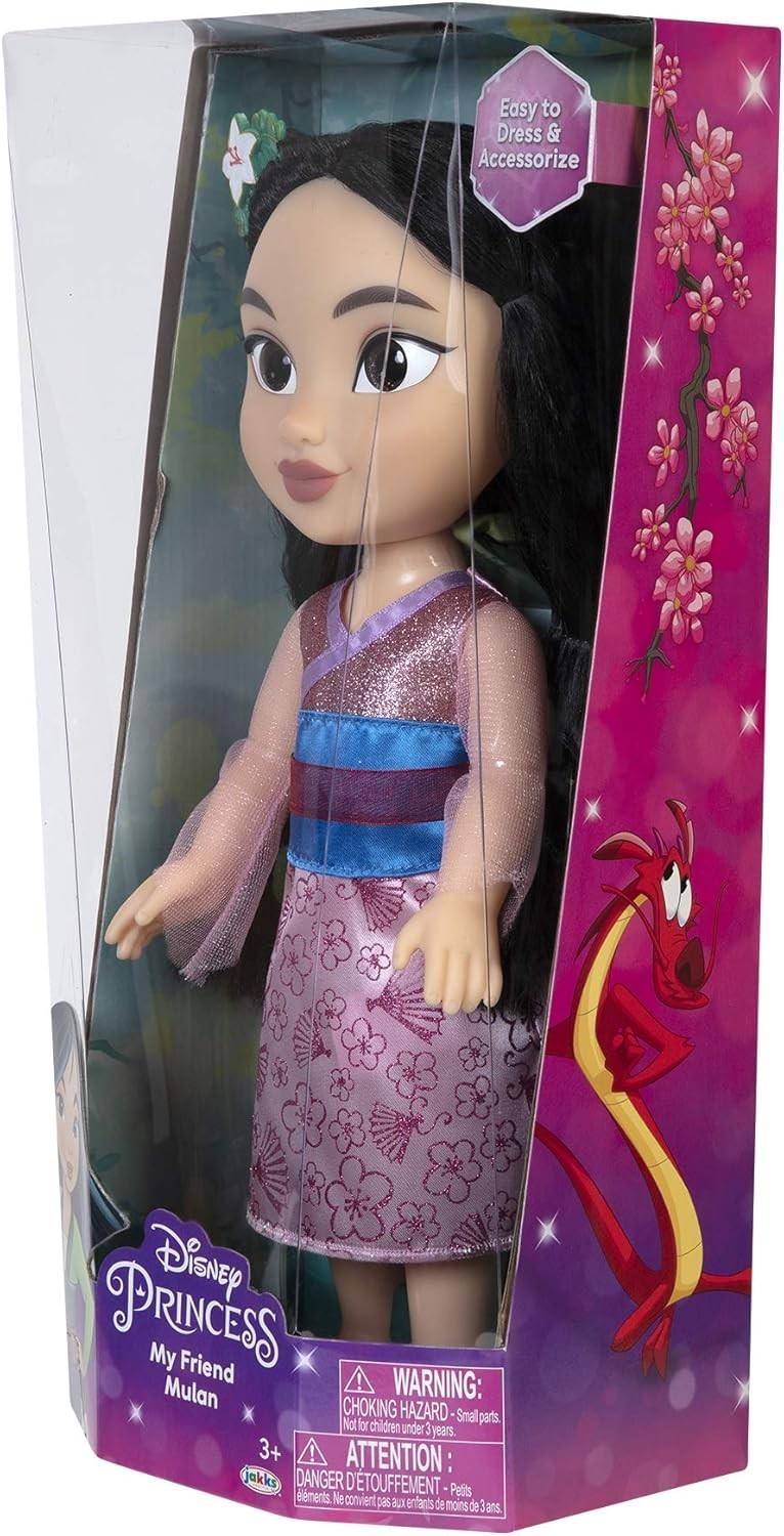 14in Warrior Princess Doll Long Hair Glitter Eyes Dress Tiara Toy