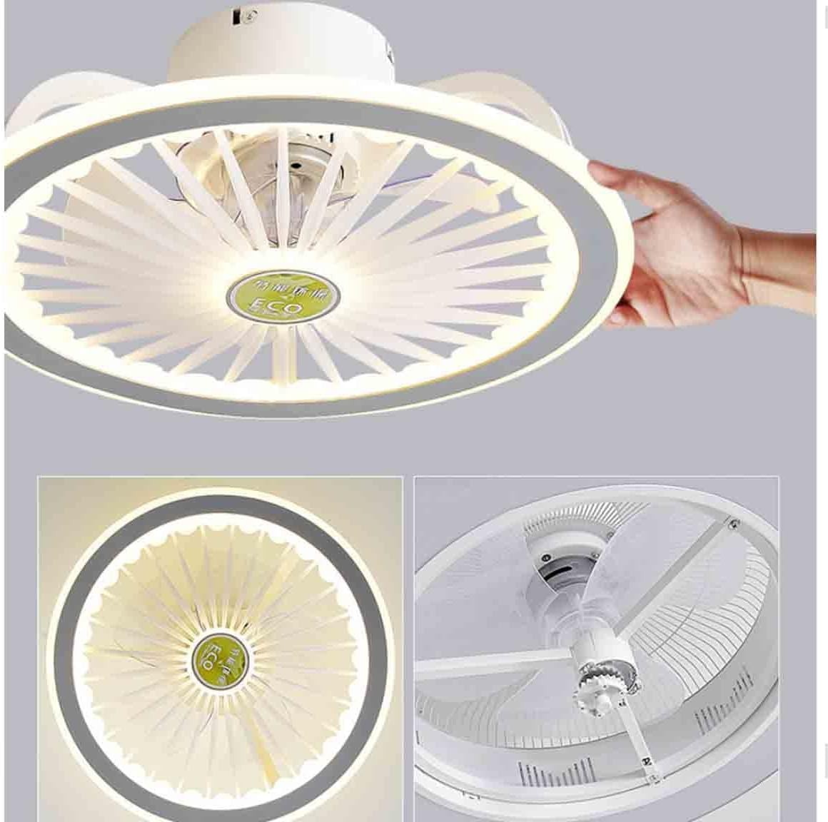 JUSTSWAG KZAN 40cm LED Ceiling Fan Light, 6-Speed, Dimmable, APP & Remote
