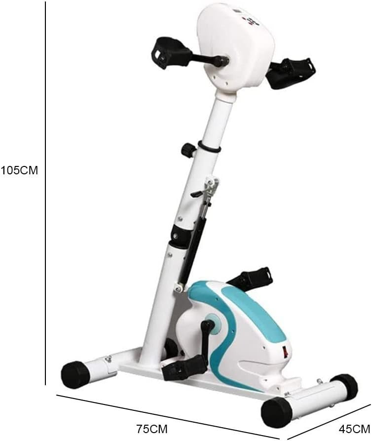 Pedal Exerciser for Arms & Legs w/ LCD Display, Rehab Trainer & Non-Slip Base