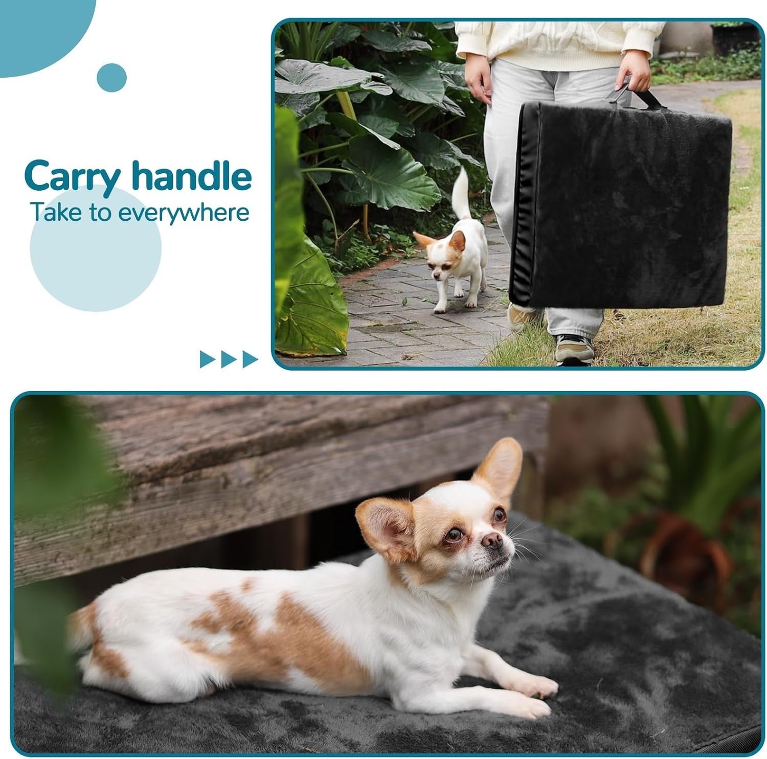 Small Orthopedic Dog Sofa Bed 71x48x15cm Waterproof Washable