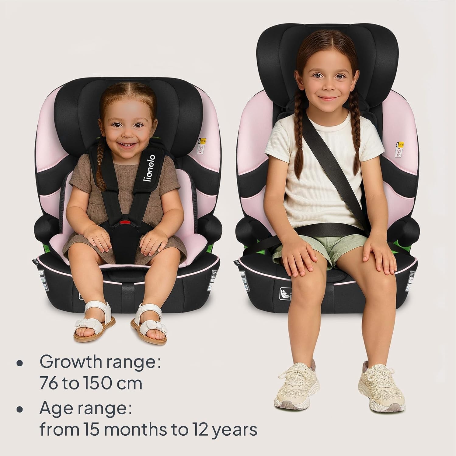 i-Size Car 76–150cm ISOFIX R129 Booster Side Impact Adjustable