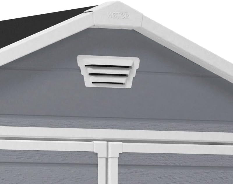 Spacious Outdoor Garden Storage Shed 6x5 ft Lockable Weatherproof Resin