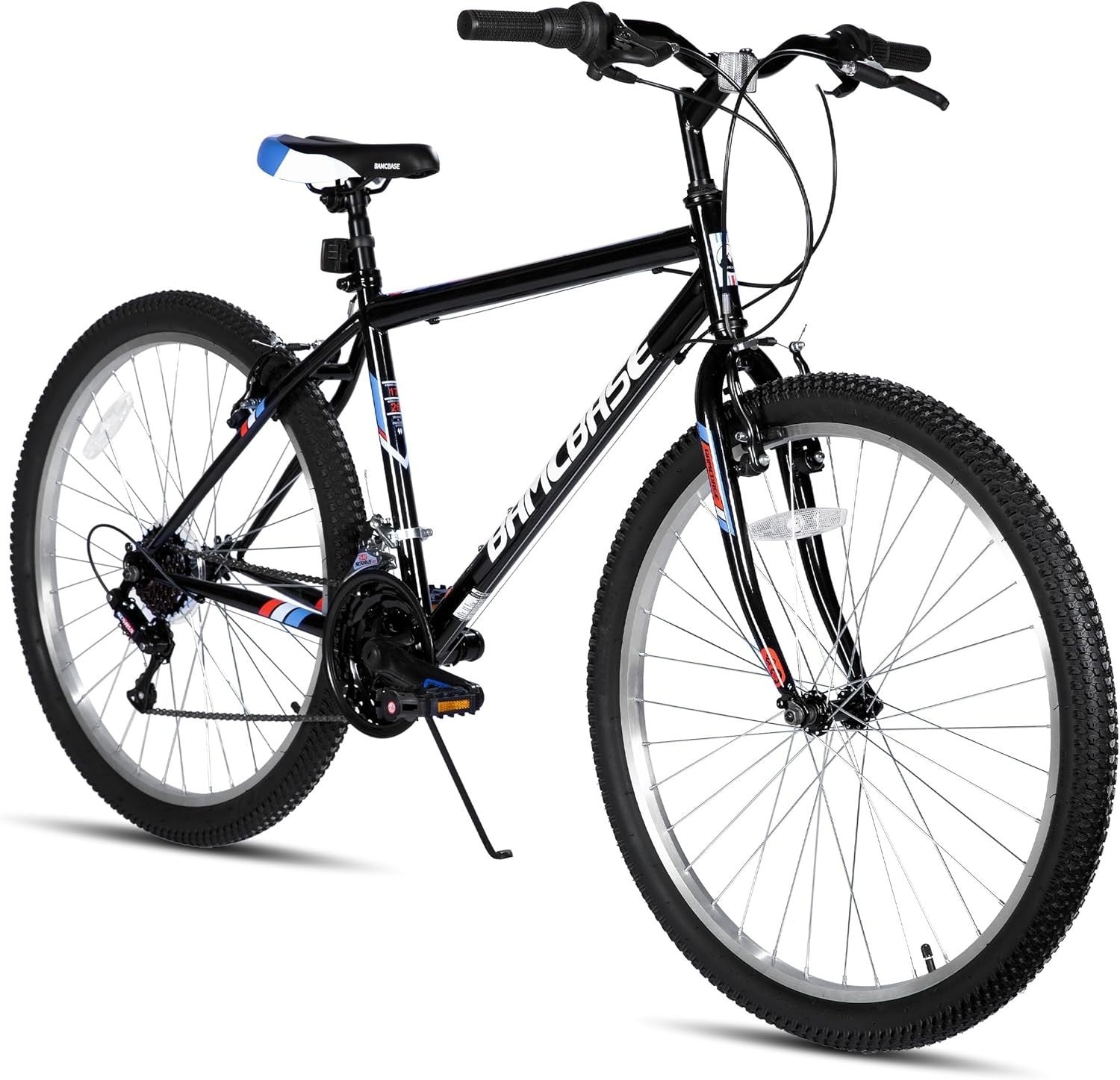 26" Mens Womens MTB Bike 18 Speed Steel Frame V Brakes Trail Off Road