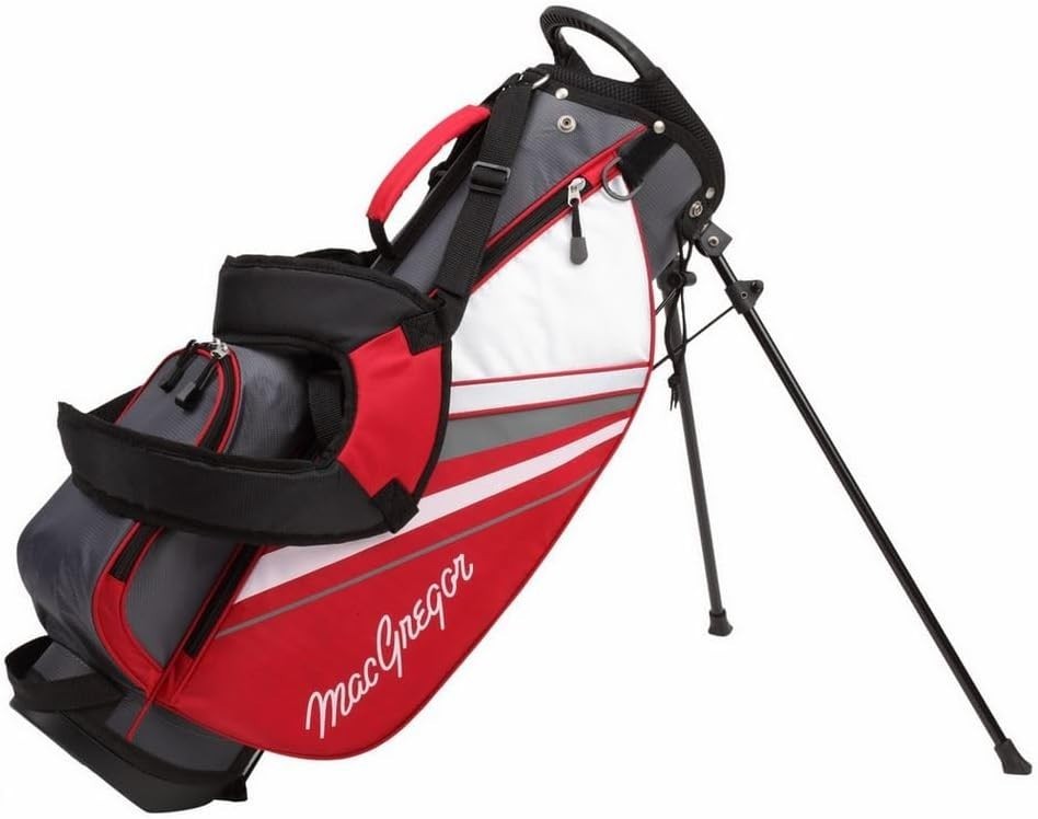 Junior Left Hand Golf Set Ages 6–8 Oversize Driver 7 & 9 Irons Stand Bag