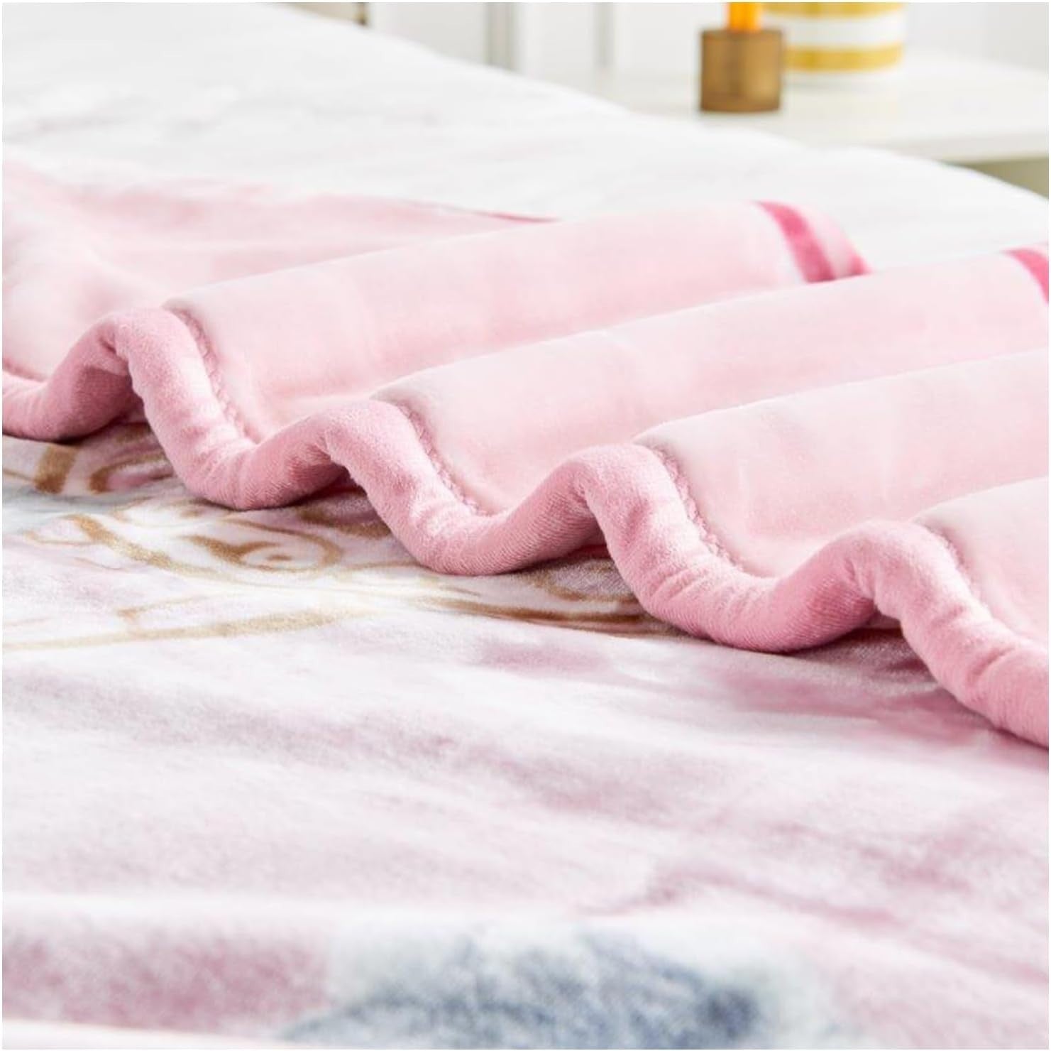 Heritage Flowers 5kg Heavy Fleece Blanket 200x240cm King Bed