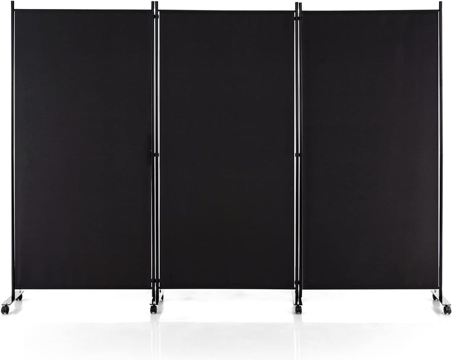 3-Panel Folding Room Divider 260x30x180cm Privacy Screen Partition