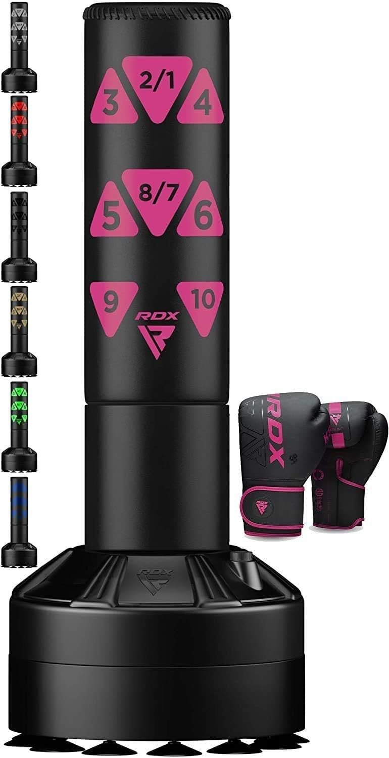 Kids Freestanding Boxing Kick Bag 4FT Heavy Target Suction Base