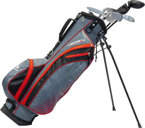Mens Right Hand 8 Piece Golf Club Set Fairway Irons Putter Stand Bag