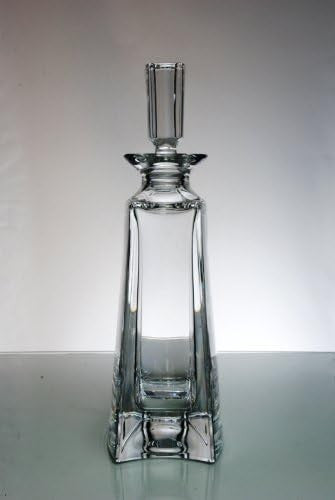 Crystal Spirit Decanter 500ml Rectangular Handmade Glass Modern Bar Bottle