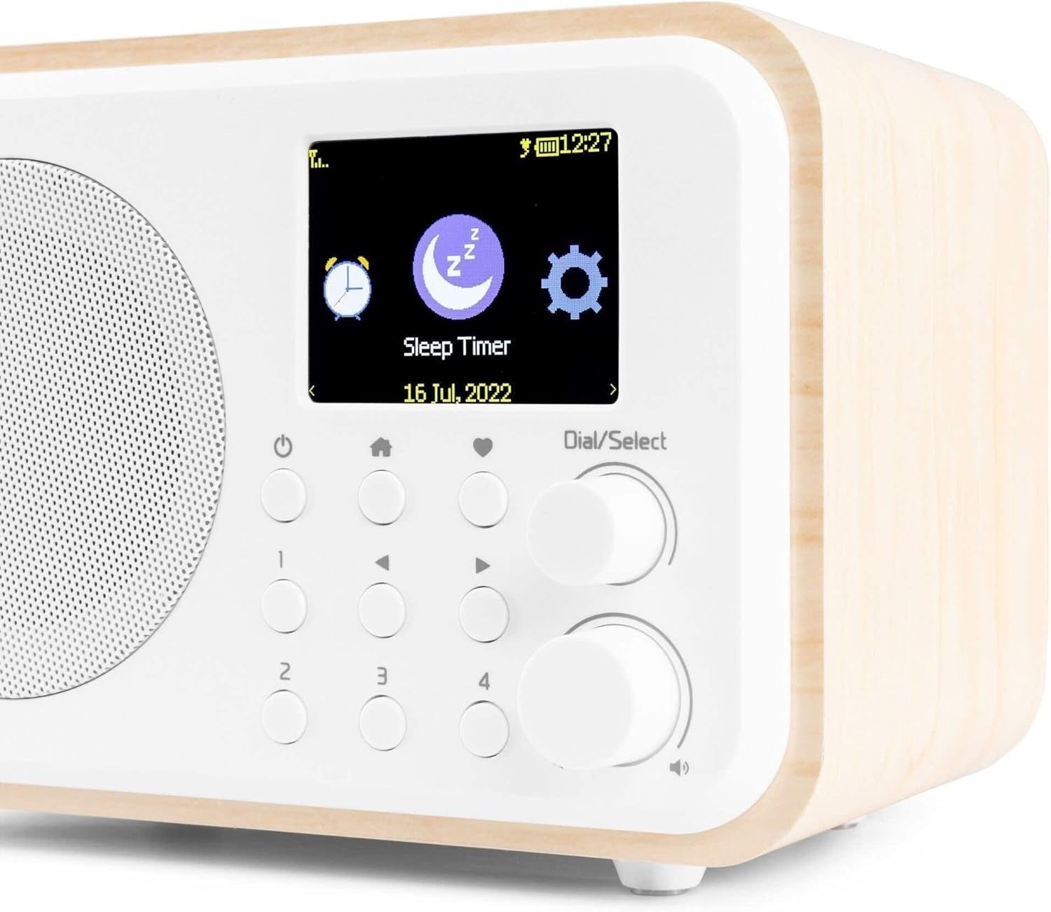 Portable DAB+/WiFi Internet Radio with Bluetooth, FM & Alarm Clock