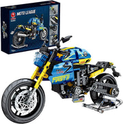 706pcs Technic Motorcycle Building Kit for Adults – Realistic DIY Motorbike Mode