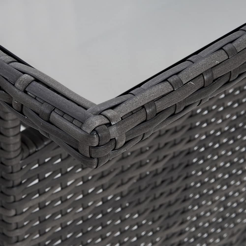 8 Seater Rattan Corner Sofa Set Outdoor Garden Patio Table Stool Set