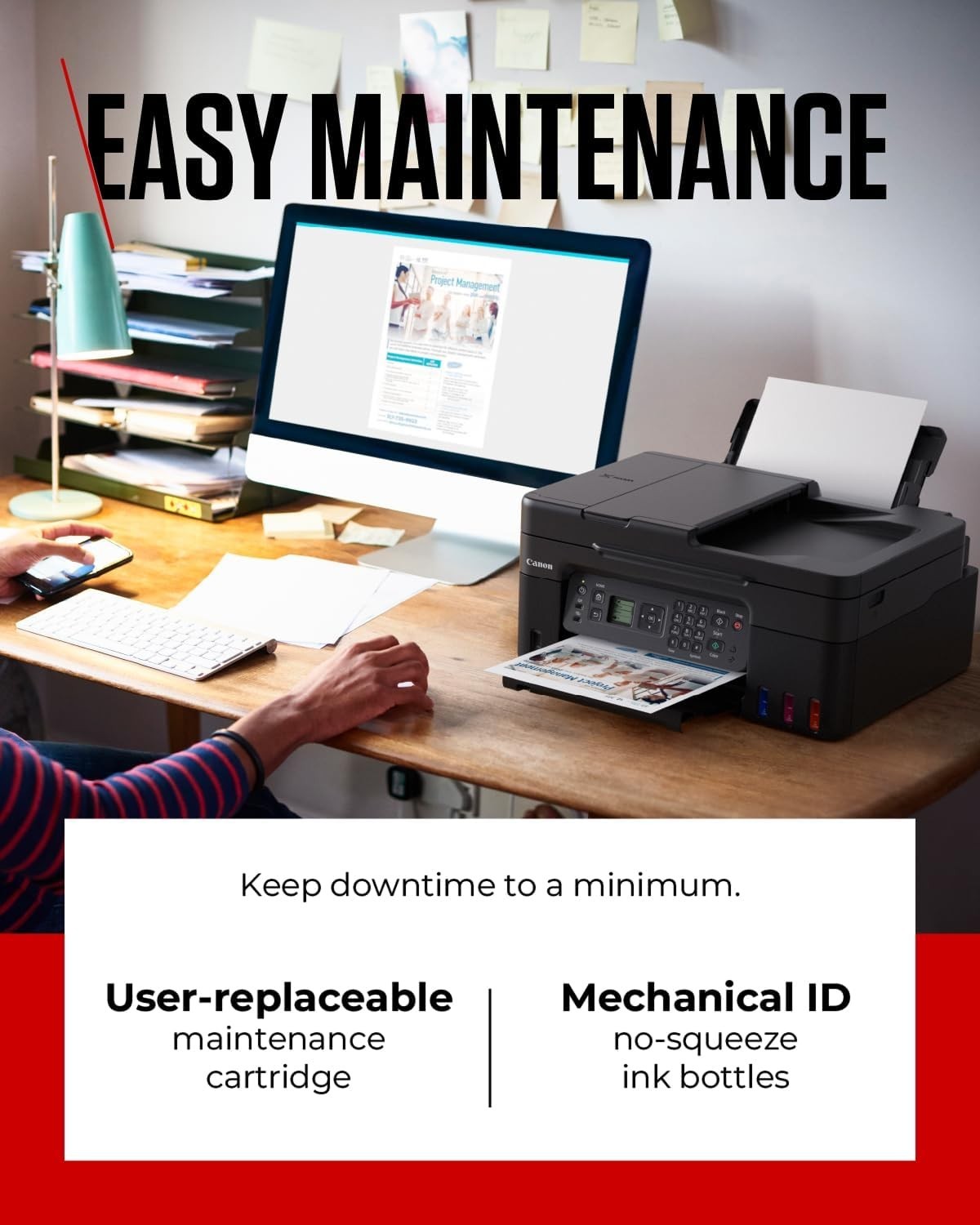 Wireless Colour MegaTank All-in-One Printer Copy Scan Fax Auto-Duplex