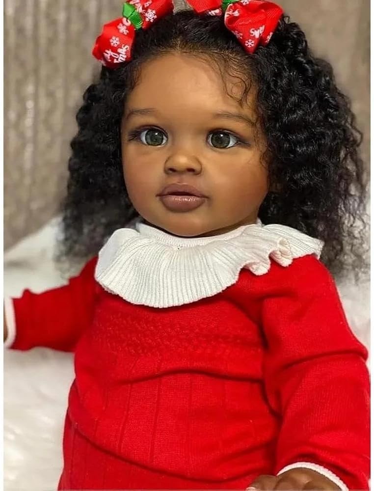 26in Realistic Black Toddler Baby Doll Soft Body Poseable Gift