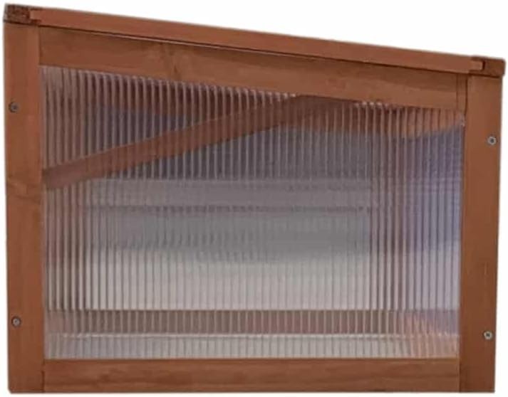 Compact Wooden Cold Frame Greenhouse 90x41x32cm for Plants & Seedlings