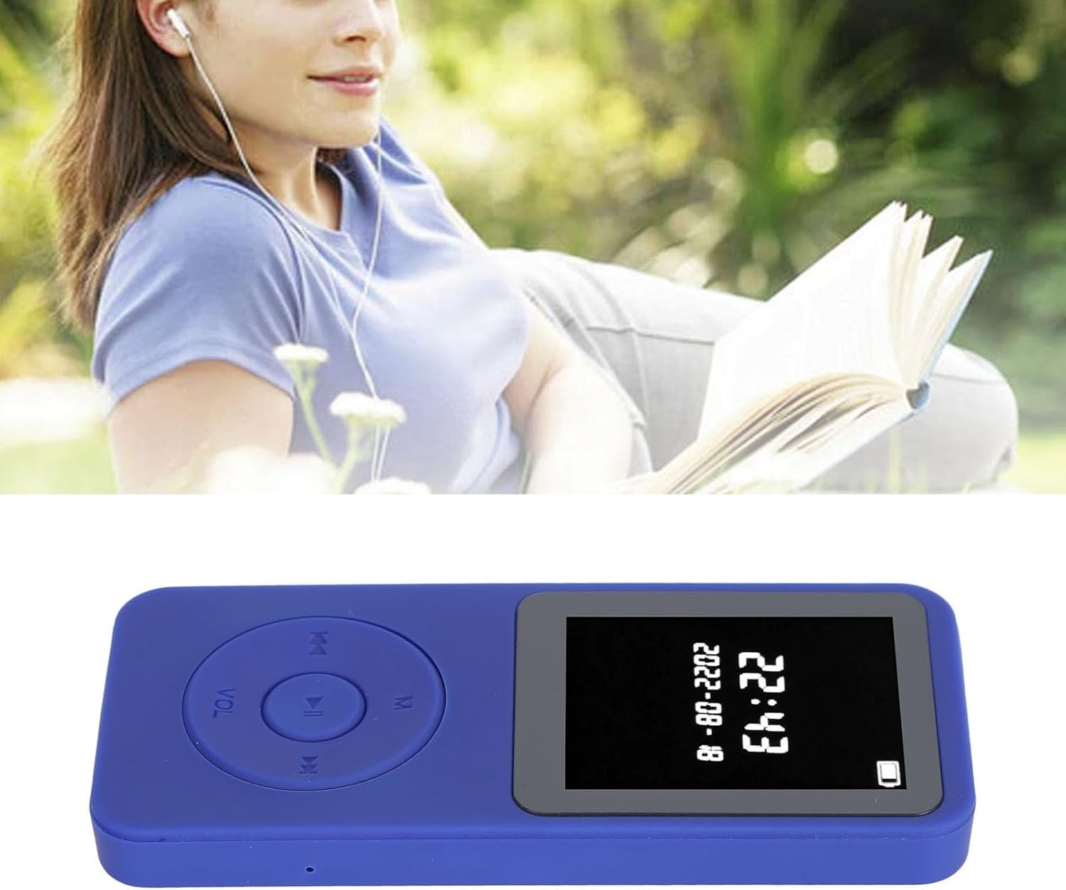 Kids MP3 Player Bluetooth 5.0 1.77" LCD Speaker 16GB Blue