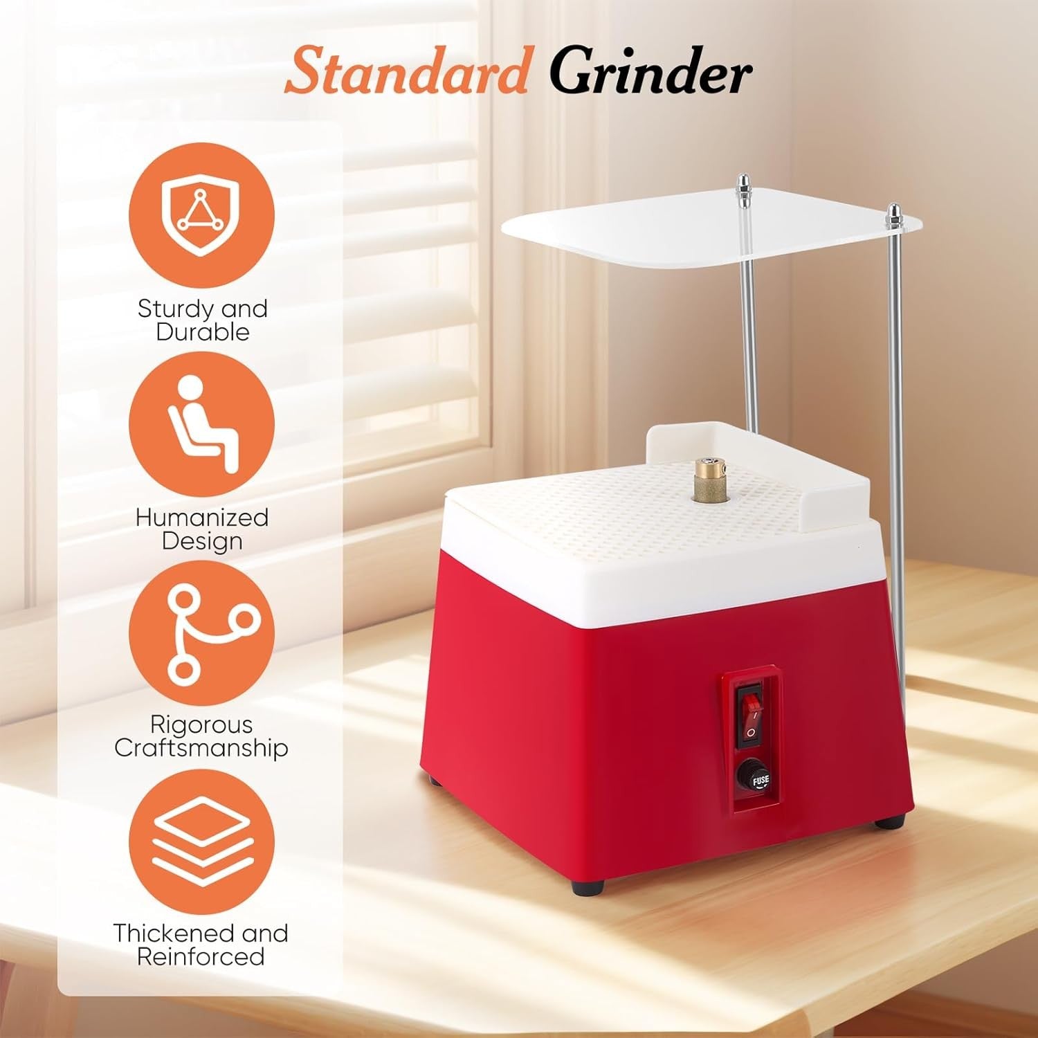 Stained Glass Grinder 65W Portable Glass Grinding Machine 4200RPM DIY