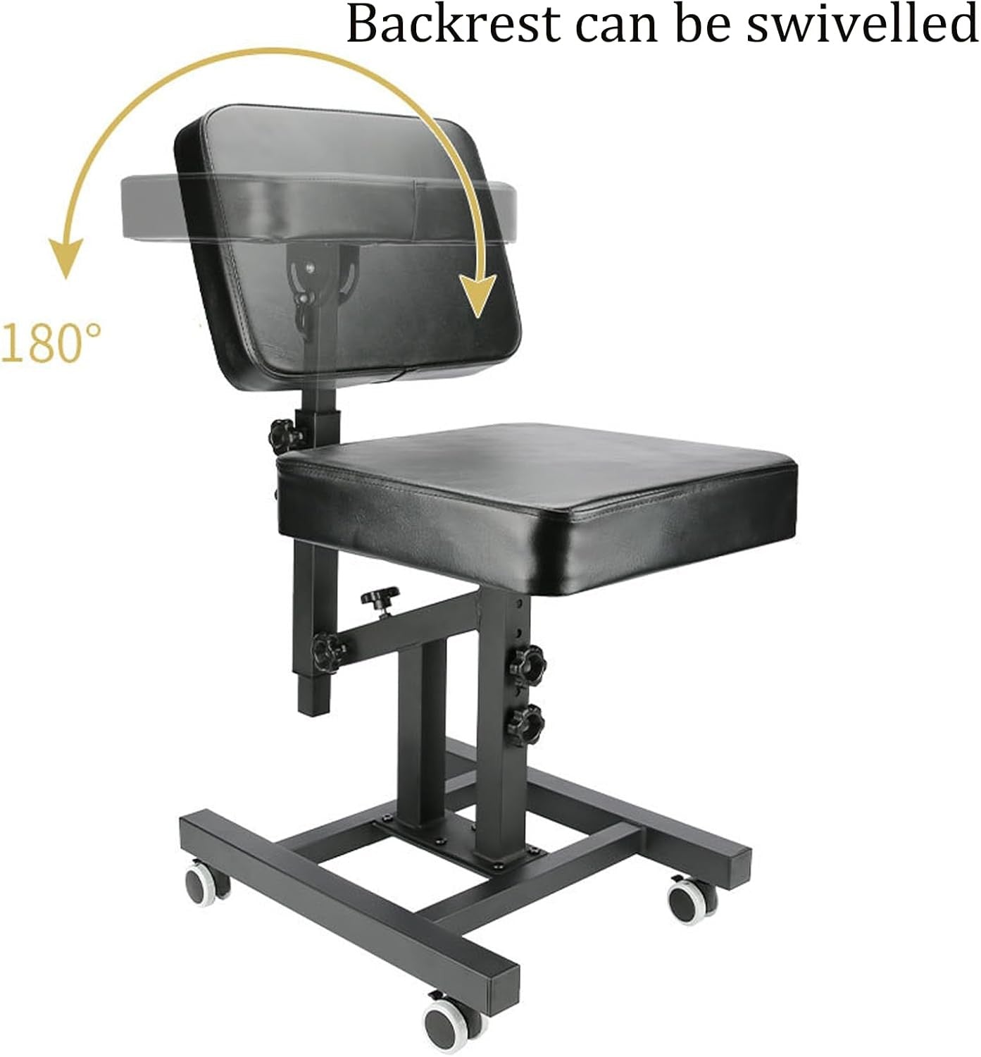 Tattoo Armrest Chair Adjustable Height Foldable Padded Arm Support Studio Stand