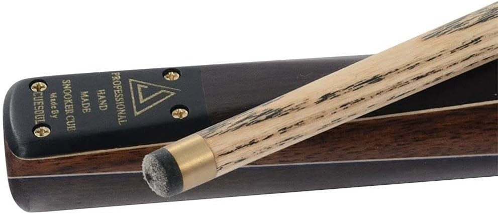 57in Handmade Snooker Pool Cue 18oz 9.5mm Tip 3/4 Joint Case