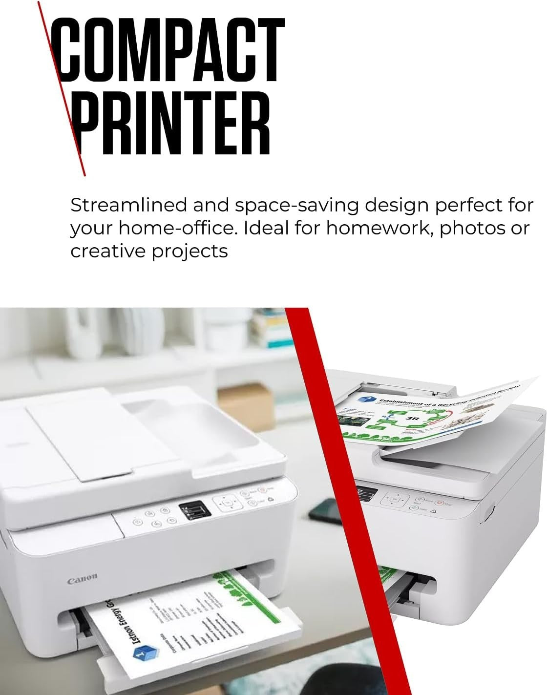 All-in-One Wireless Printer with ADF, Duplex & OLED Display White