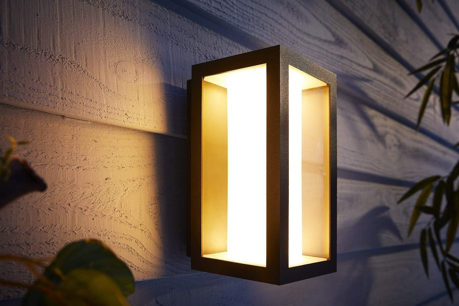 Slim Smart Garden LED Wall Light with Voice Control & Colour Ambiance