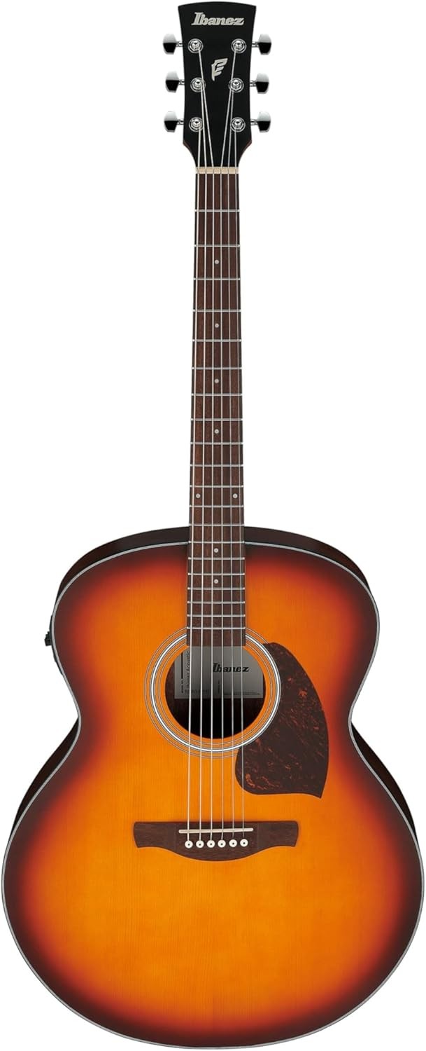 Jumbo Acoustic Guitar Sunburst Spruce Top Vintage Finish