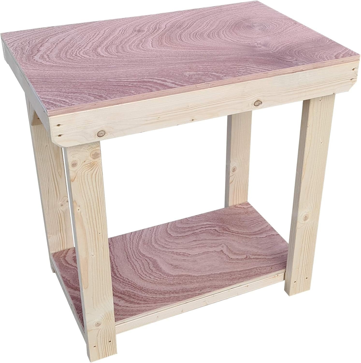 4ft Express Wooden Workbench – Heavy Duty Eucalyptus Hardwood Top DIY Table