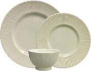 12pc Earthenware Dinner Set Plates Bowls Microwave Dishwasher Safe Service for 4