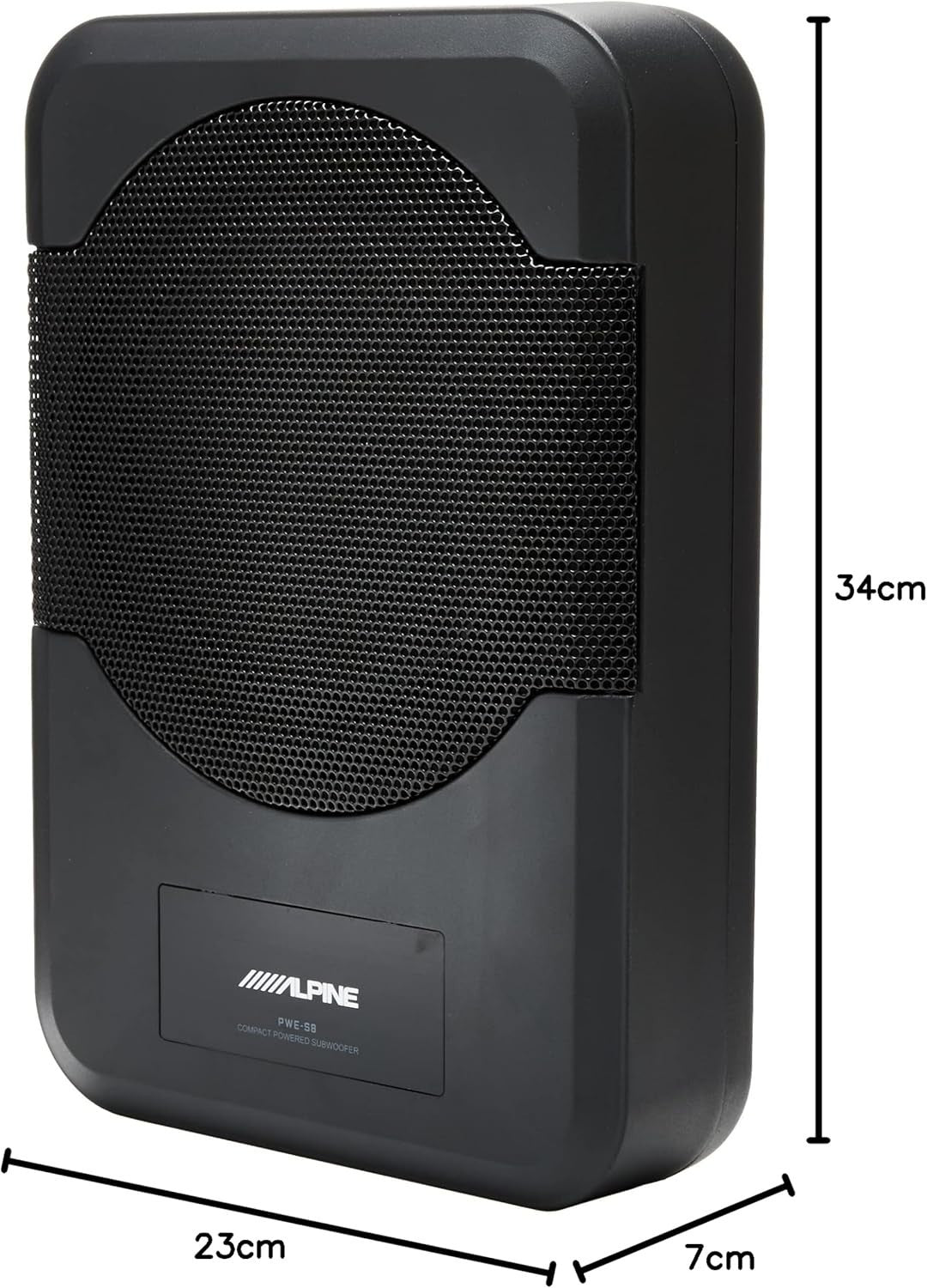 PWE-S8 8-Inch 240W Active Subwoofer with Remote Bass Control