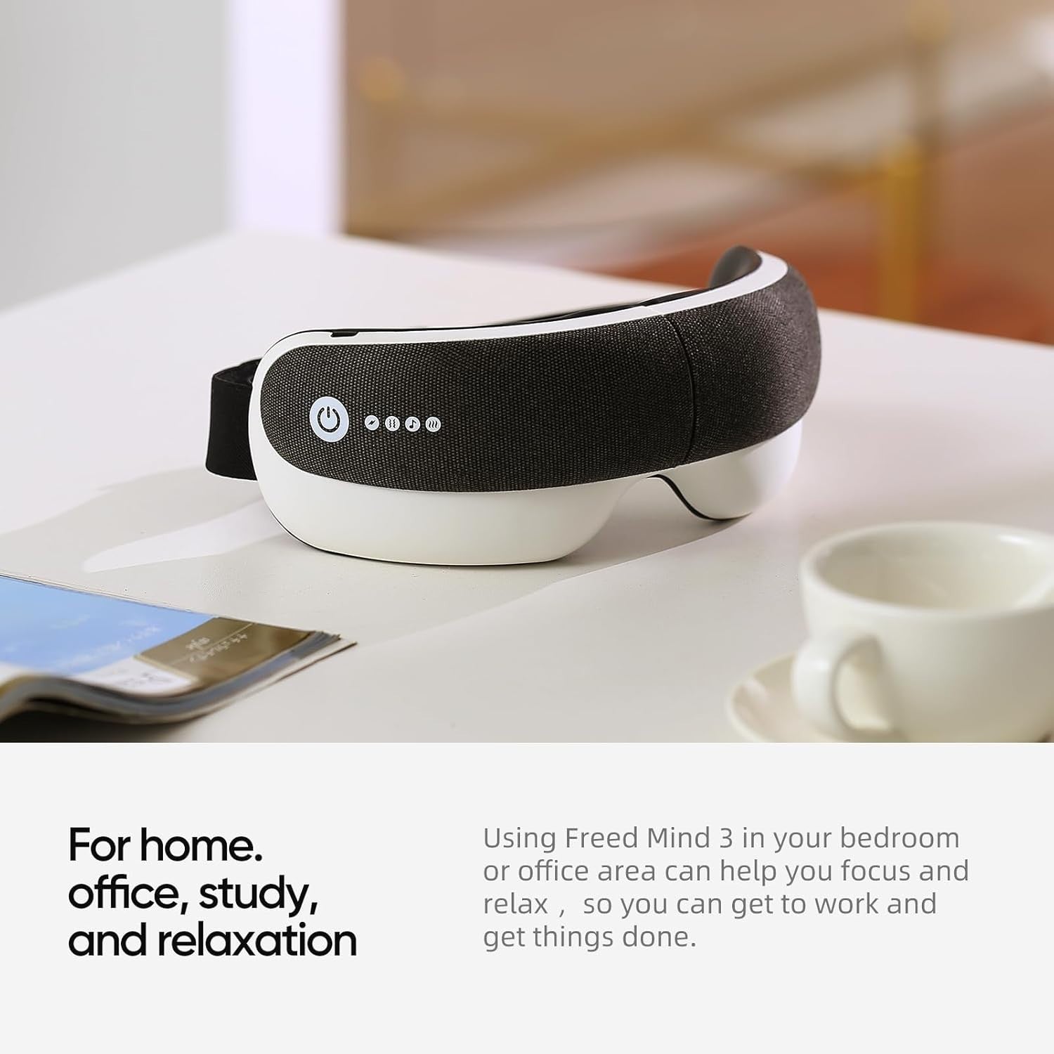 Heated Eye Massager 3D Airbag Bluetooth White Noise Gift Set