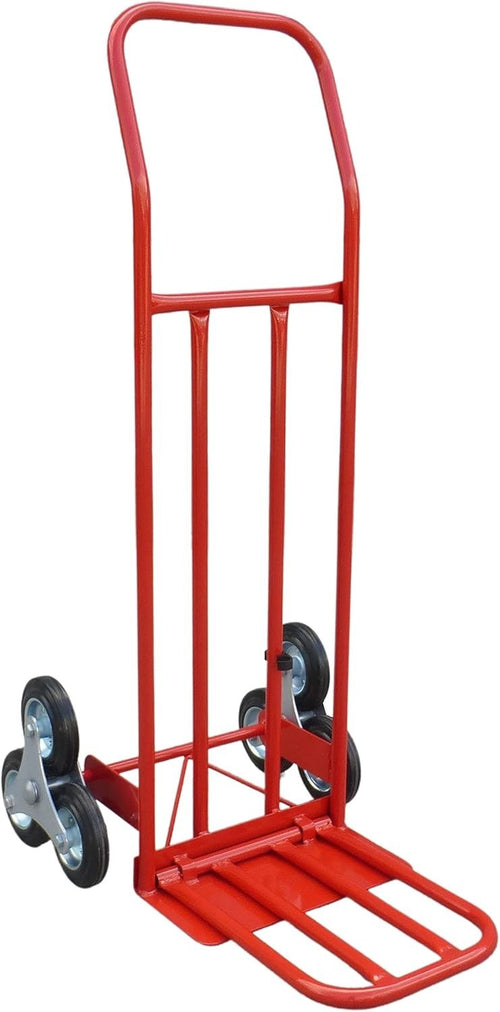 Heavy Duty Stair Climber Trolley 150kg Solid Rubber Wheels Folding Toe Plate