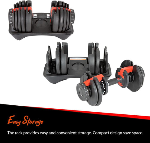 Adjustable Dumbbell 2.25–23.5kg Single Free Weight Home Gym Training