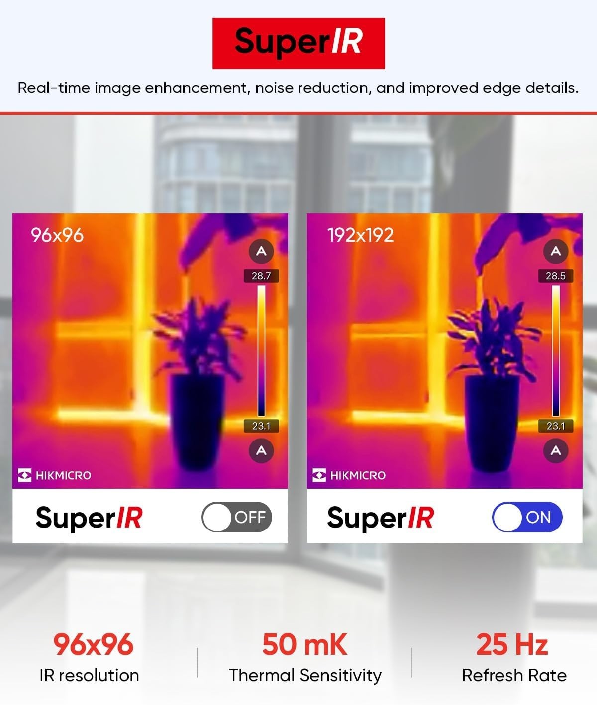 Thermal Camera for iPhone Android 192x192 IR USB-C Imaging Camera