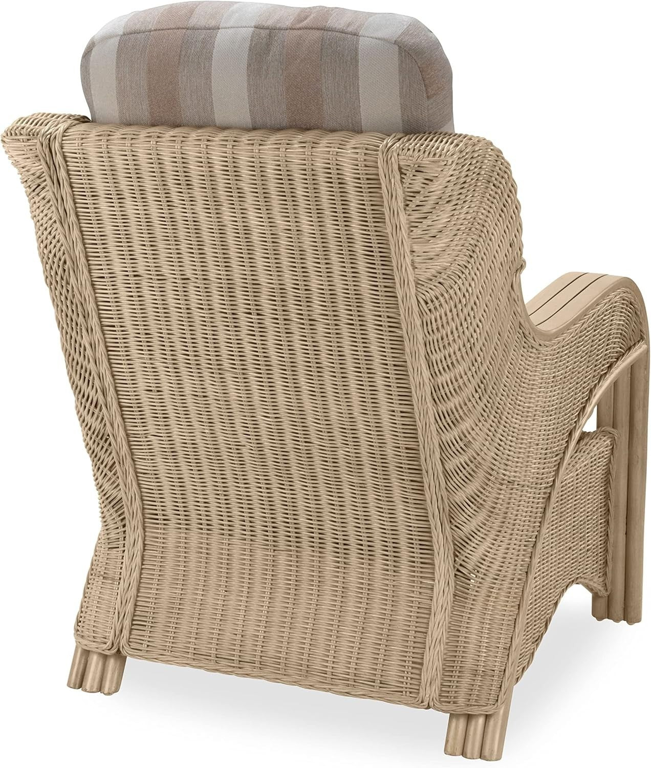 Luxury Rattan Conservatory Armchair Indoor Cane Wicker Chair Cushioned