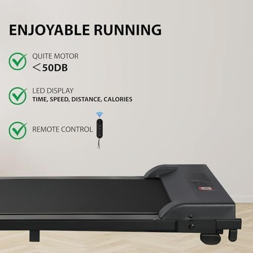 Under Desk Treadmill – Incline, App & Remote Control, 4-in-1 Fitness Pad