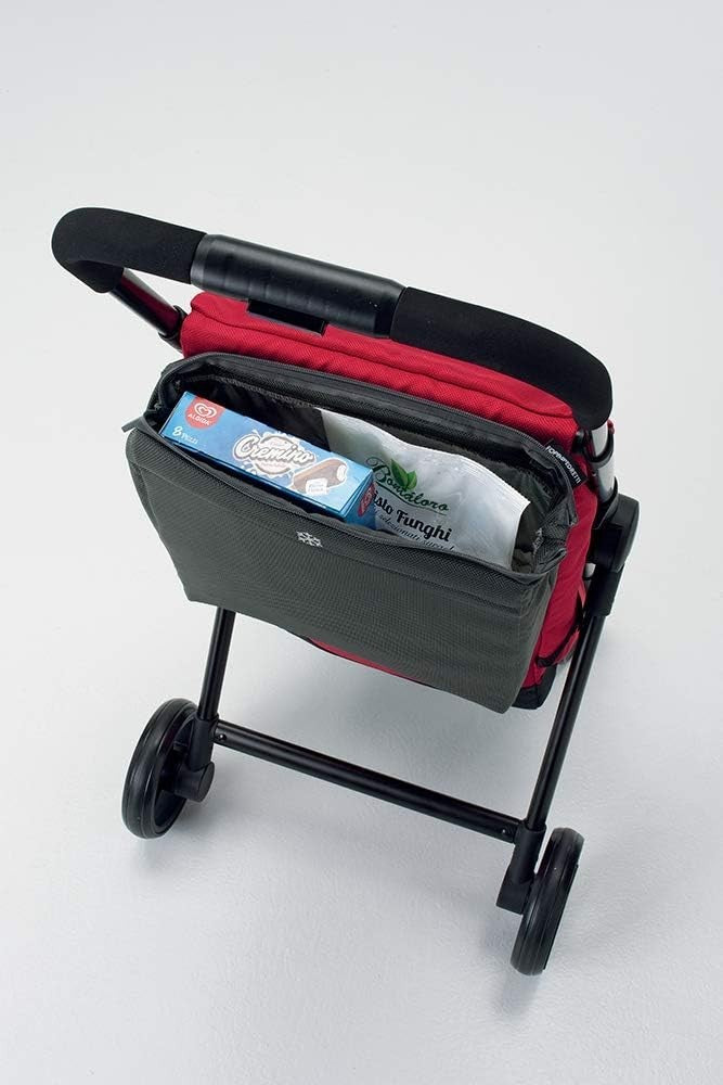 Folding Shopping Trolley 46L Bag Swivel Wheels Lightweight Aluminium Grey