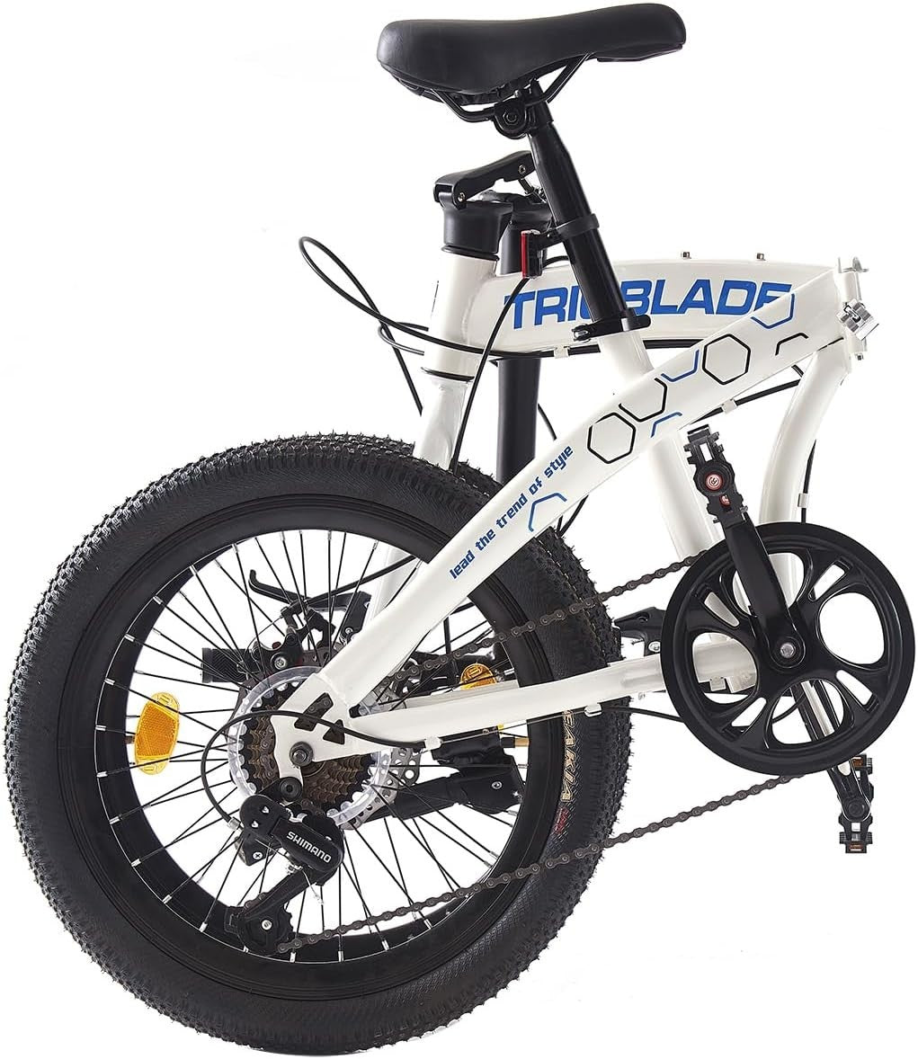 20" Folding Mountain Bike 7-Speed Disc Brake Lightweight for Adults