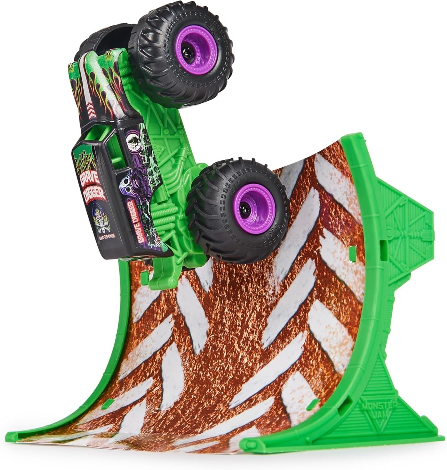 Grave Digger RC Monster Truck 1:64 Scale 2.4GHz Ramp Kids Toy Rechargeable