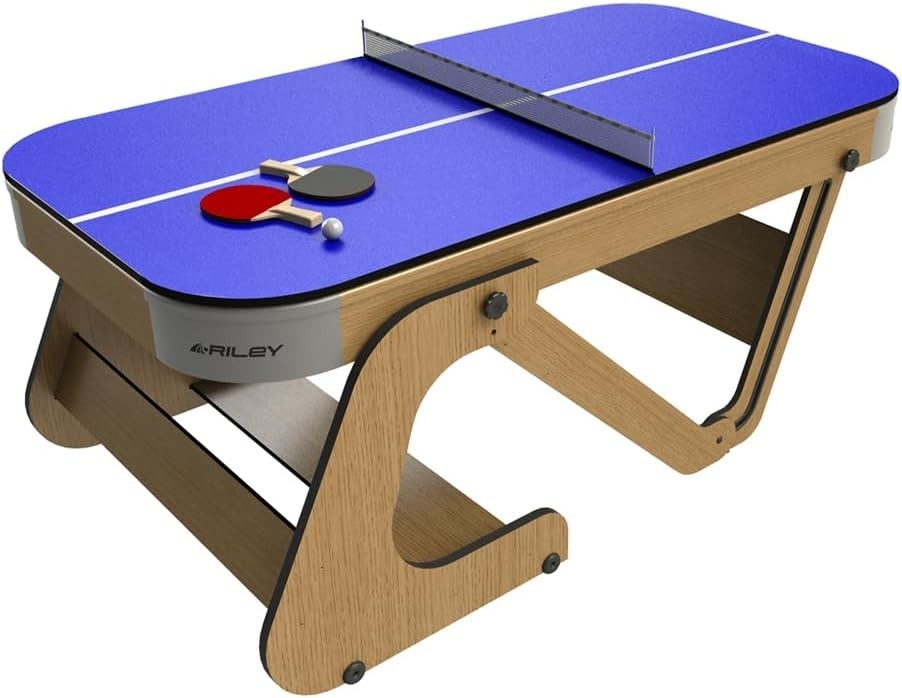 6FT 6in Folding Pool Table with Table Tennis Top Supersize Games