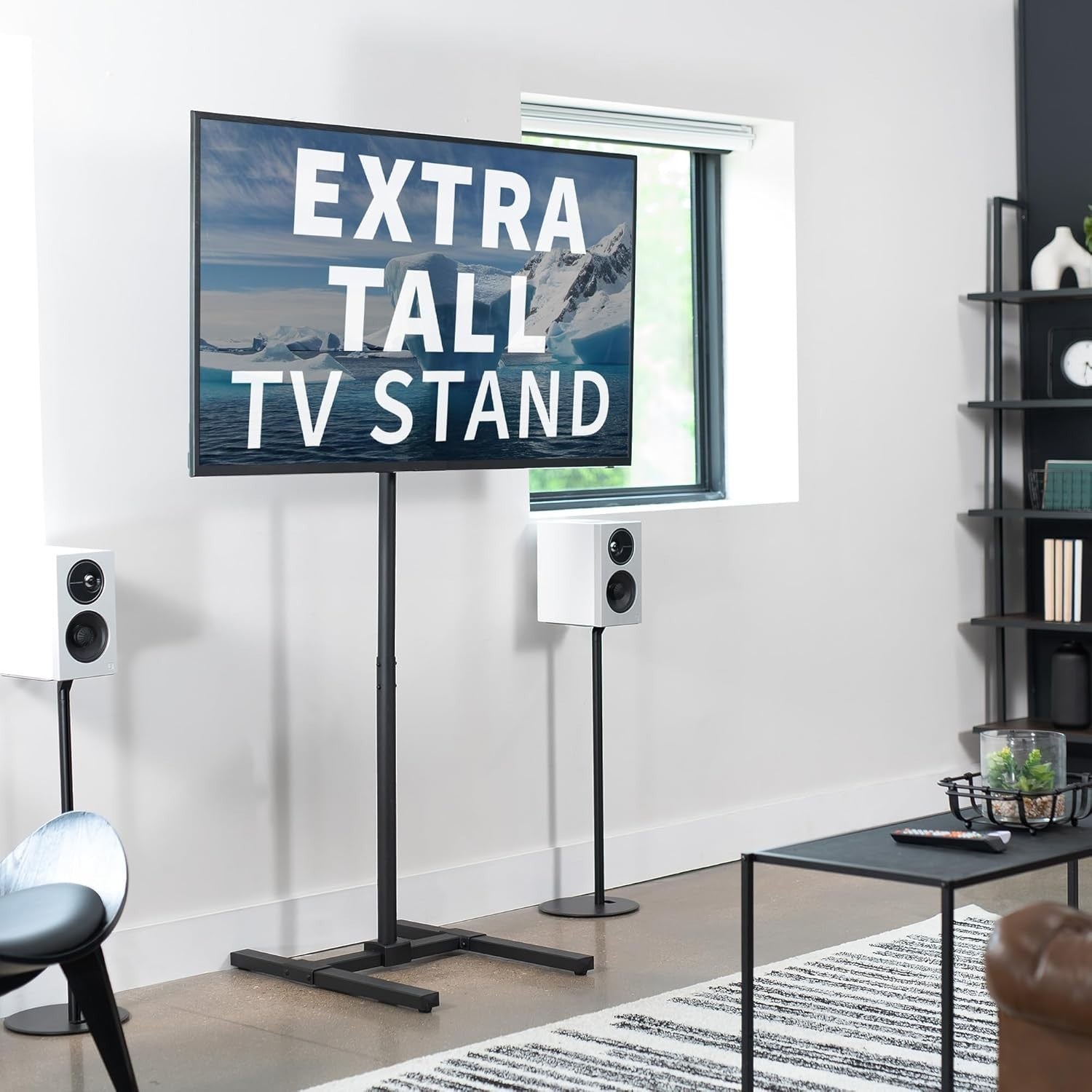 Tall TV Floor Stand Tilt Mount 13"-50" LCD LED VESA 200x200 Pole