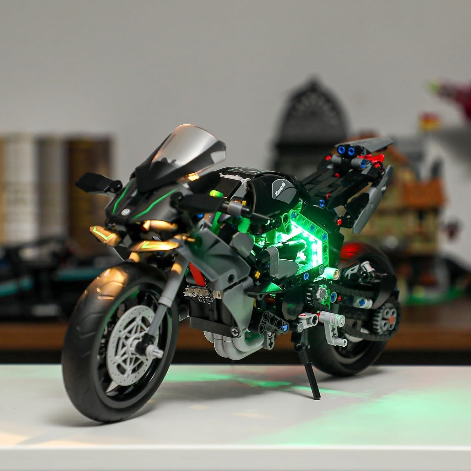 LED Lighting Kit for Lego Ninja H2R Motorcycle - DIY Build, Bright Effects
