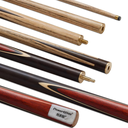 57in English Pool Cue Ash Shaft Rosewood Butt 8.5mm Tip 3pc
