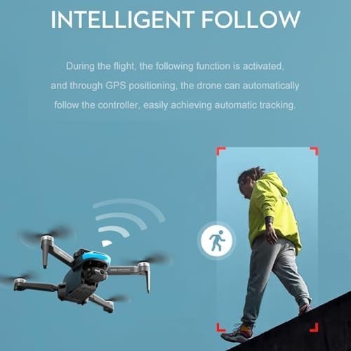 4K GPS Drone with 50min Flight, Obstacle Avoidance, Dual Camera, Brushless