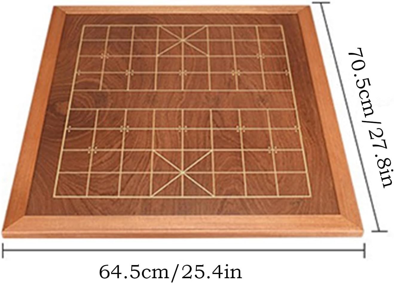 Wenge Wood Xiangqi Chinese Chess Set Large Wooden Strategy Board