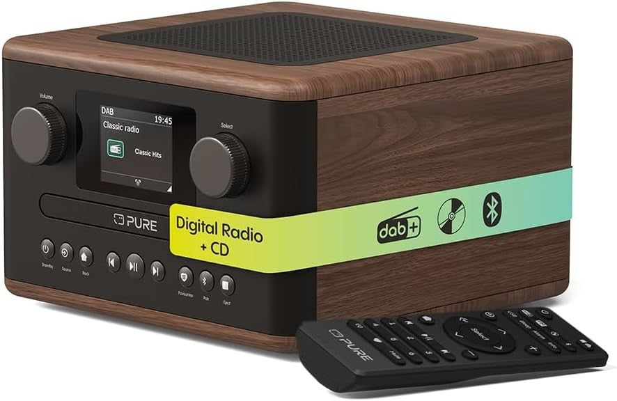 DAB Radio CD Player Bluetooth 5.3 USB AUX Alarm Timer Colour Display
