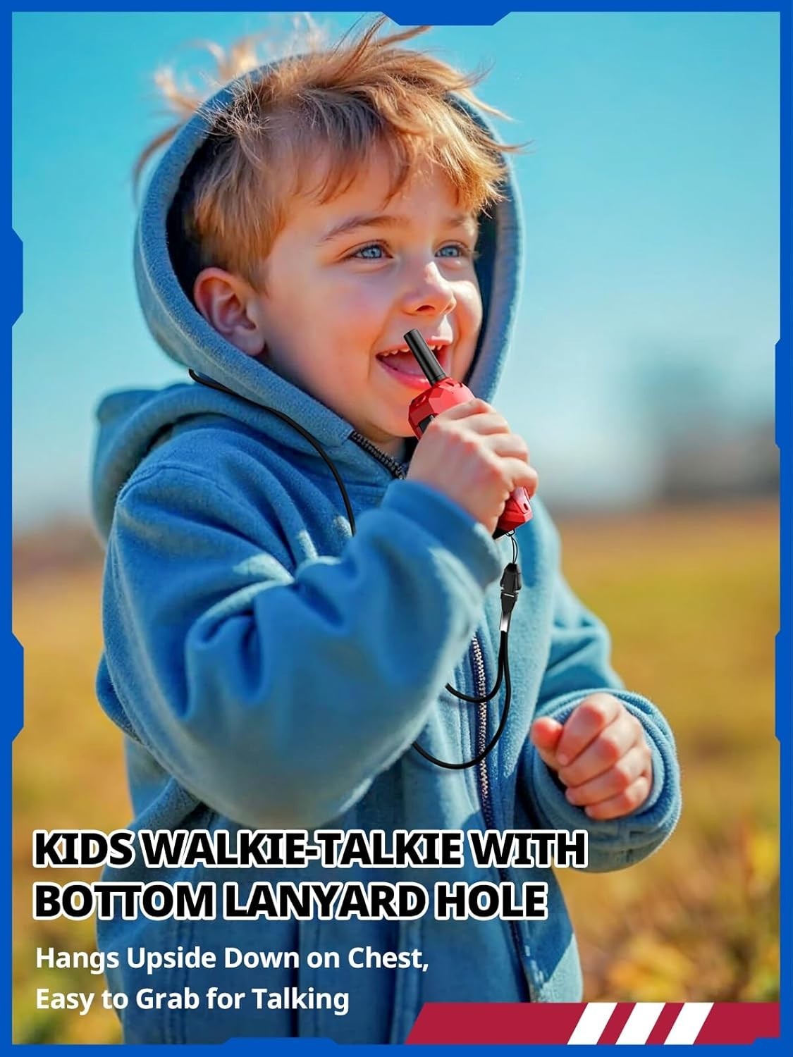 Kids Rechargeable Walkie Talkies 2 Pack Long Range VOX 2 Way Radio