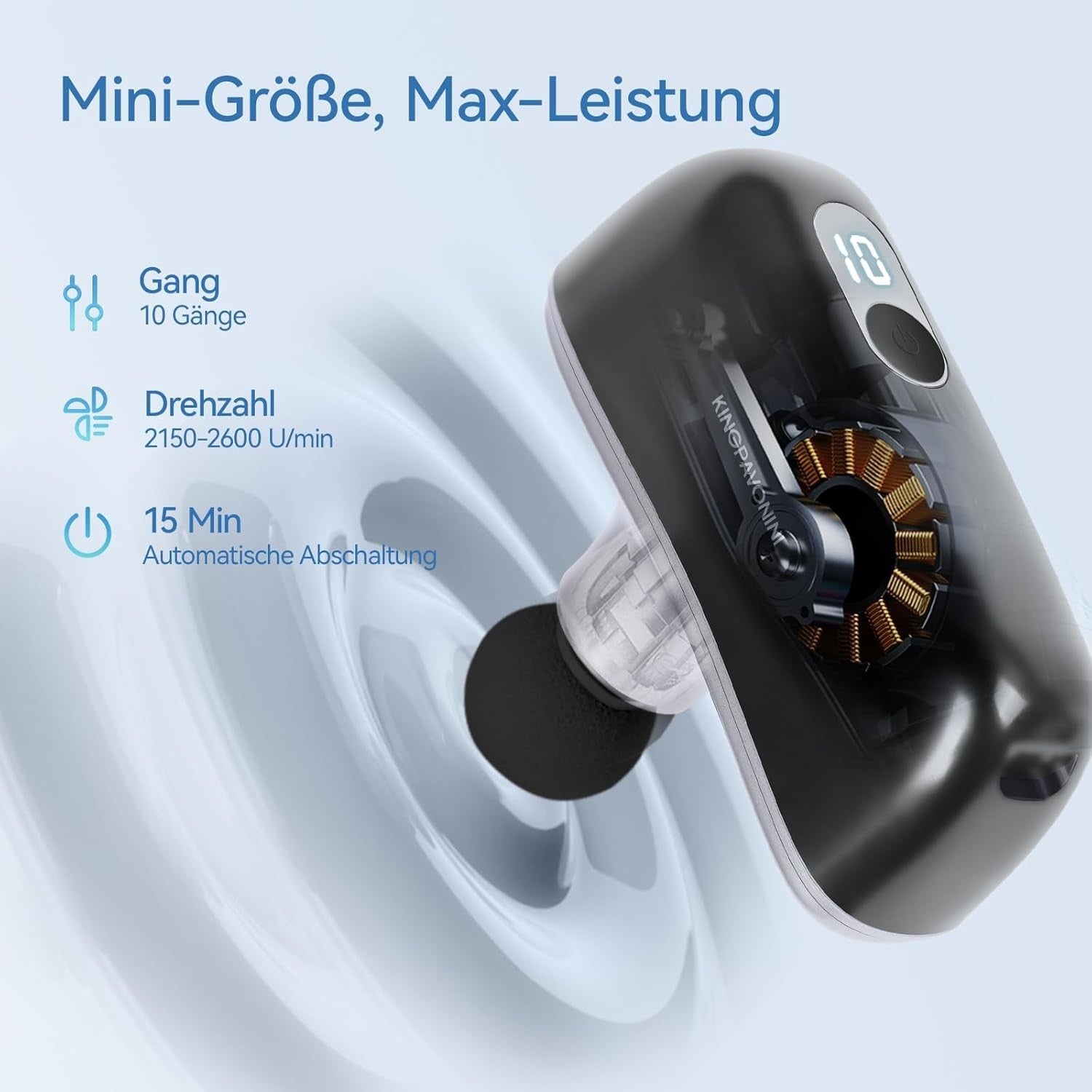 Mini Deep Tissue Massage Gun Pocket Size with Case Portable Muscle Relief Tool