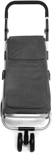 74L Folding Shopping Trolley Cart 4 Wheels Lightweight Heavy Duty Bag