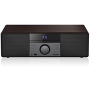 Compact Hi-Fi System CD Player DAB+ Bluetooth USB FM Radio Walnut