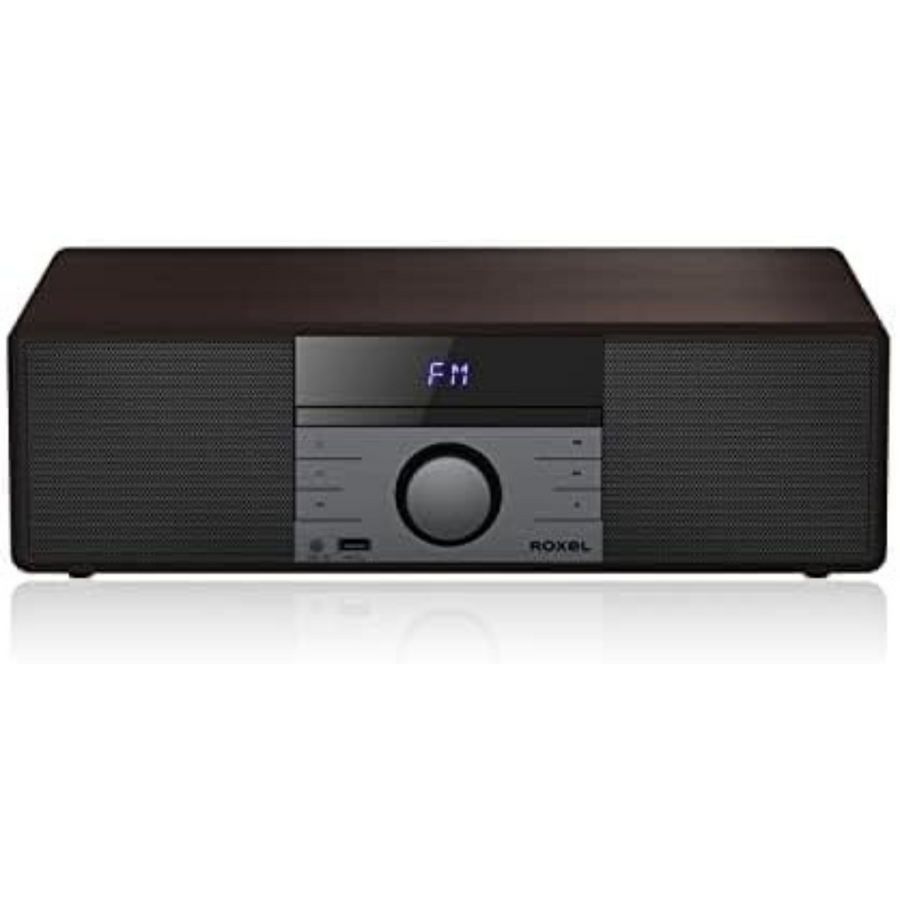Compact Hi-Fi System CD Player DAB+ Bluetooth USB FM Radio Walnut